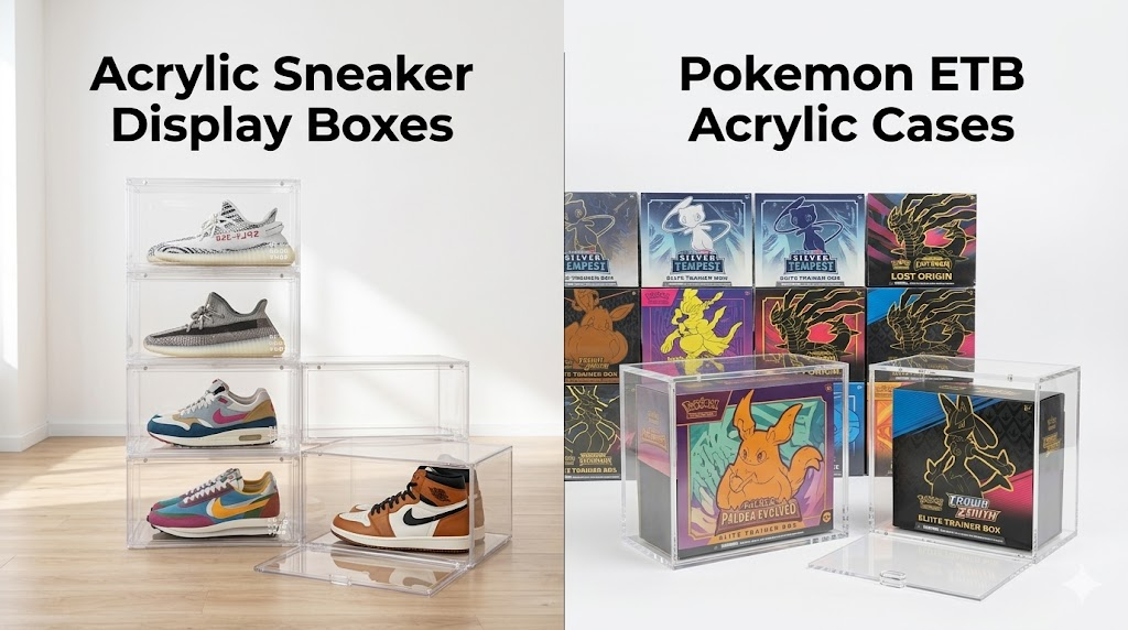 From Sneaker Displays to ETB Cases: What the Collectibles Boom Teaches About Modern Acrylic Protection