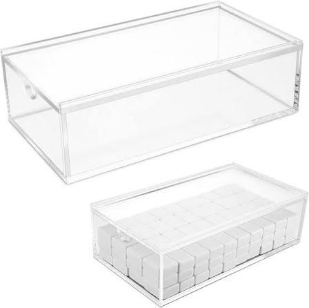 Aufbewahrungsbox für Mahjong-Steine ​​aus Acryl mit transparentem Display