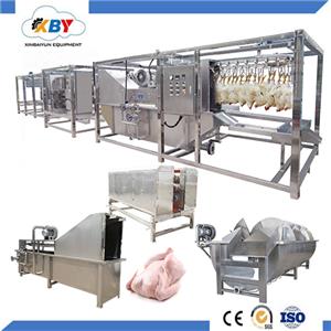 Per hour 300-500 chicken mobile compact slaughter line