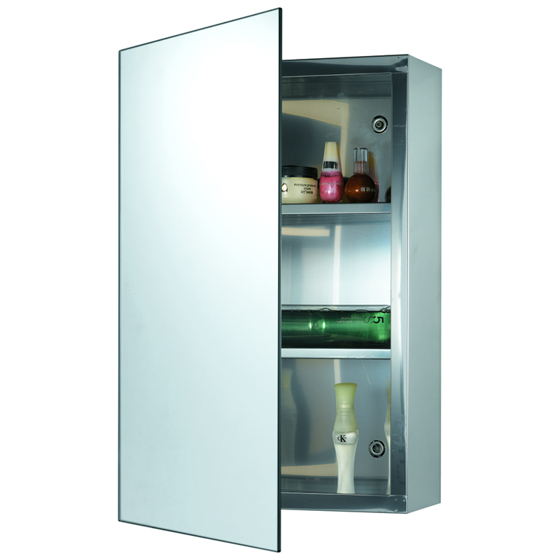 Vanity Mirror With Storage Cabinet