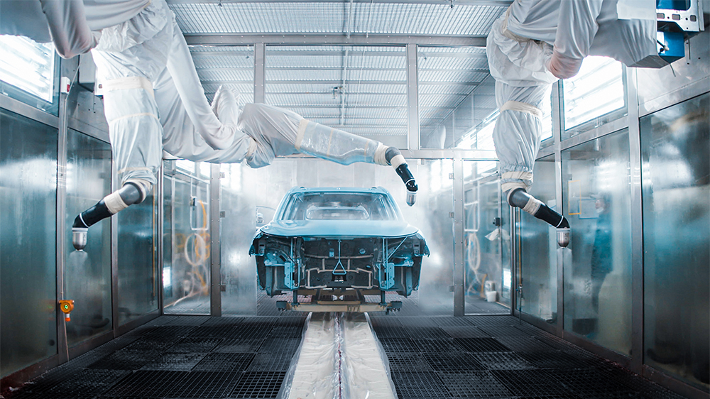 Automobile painting line