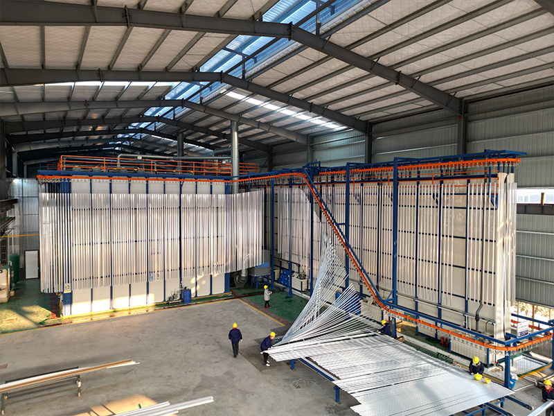 Aluminum Profile Vertical Powder Coating Production Line