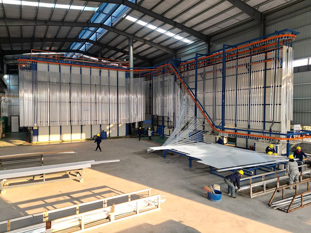 automatic vertical powder coating