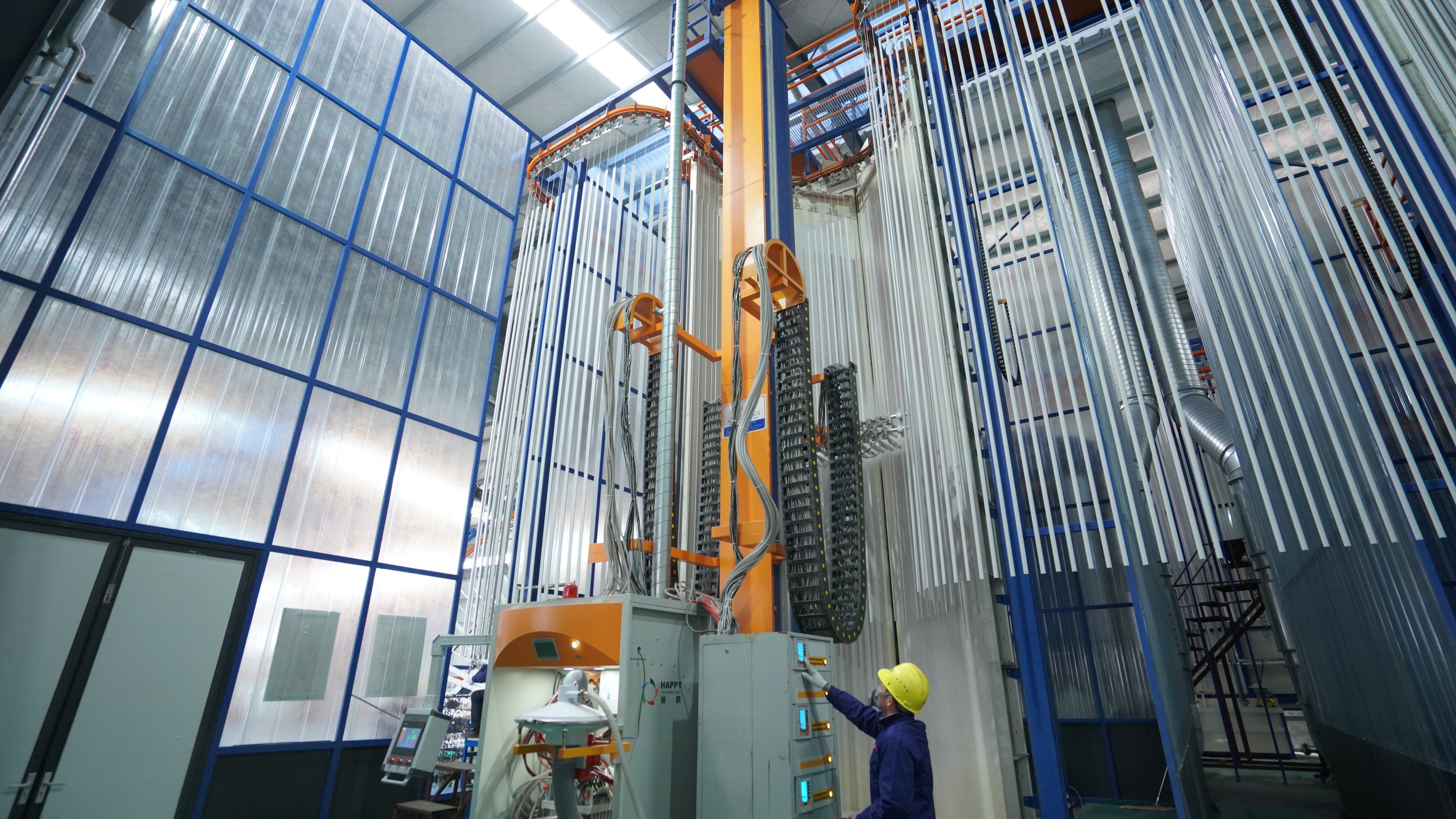 Aluminum Profile Vertical Powder Coating Production Line