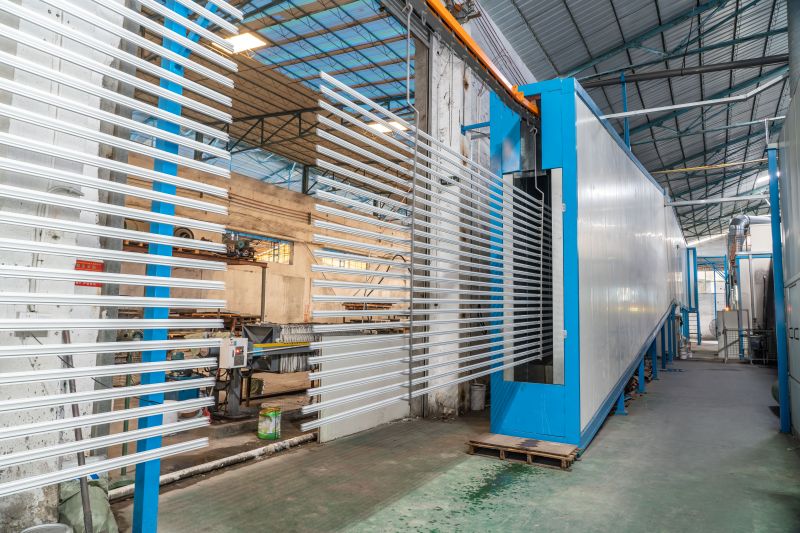 vertical powder coating line