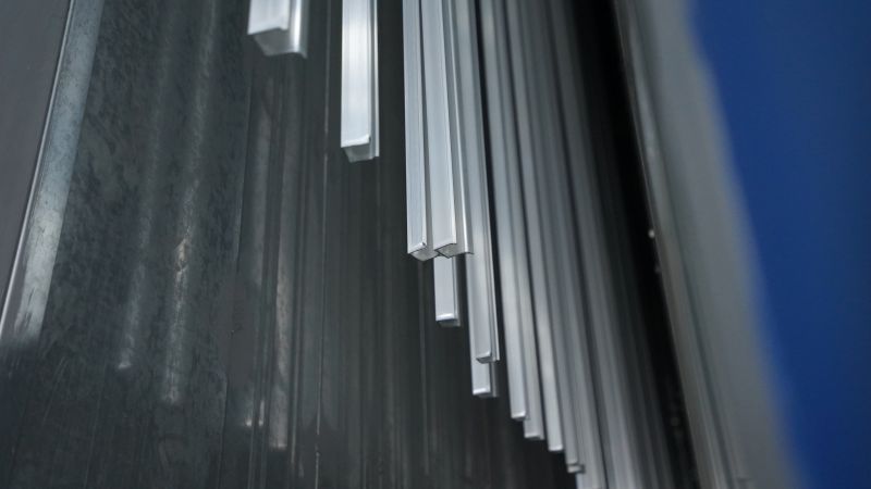 vertical powder coating line for aluminium profiles