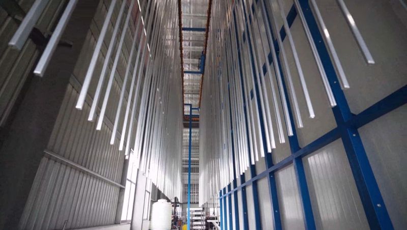 Dual Powder Booth Vertical Spraying Line at Sichuan Xinrunxin Aluminum