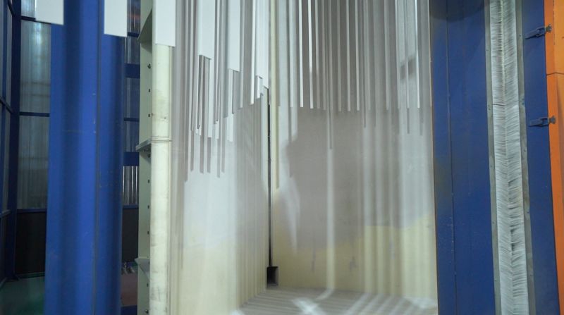 automatic powder coating line