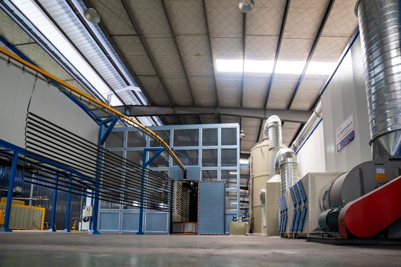 energy-efficient vertical coating oven