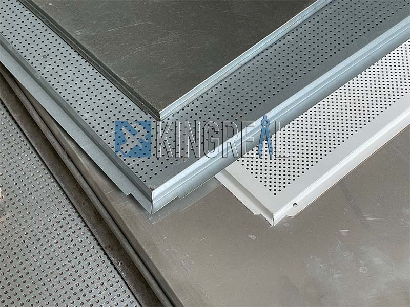 aluminum ceiling panels line