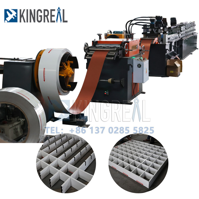 metal grid ceiling machine