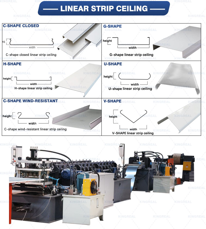 linear strip ceiling machine