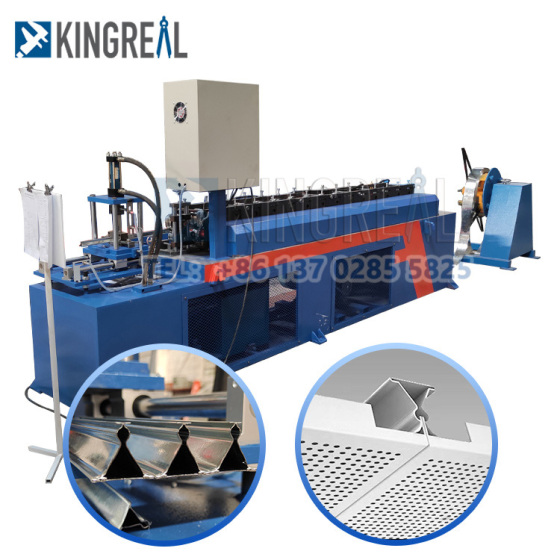Machine de formage de rouleaux de té triangulaire