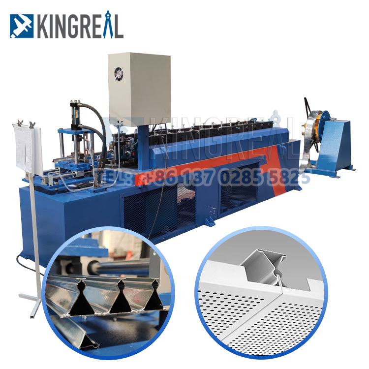 Machine de formage de rouleaux de té triangulaire