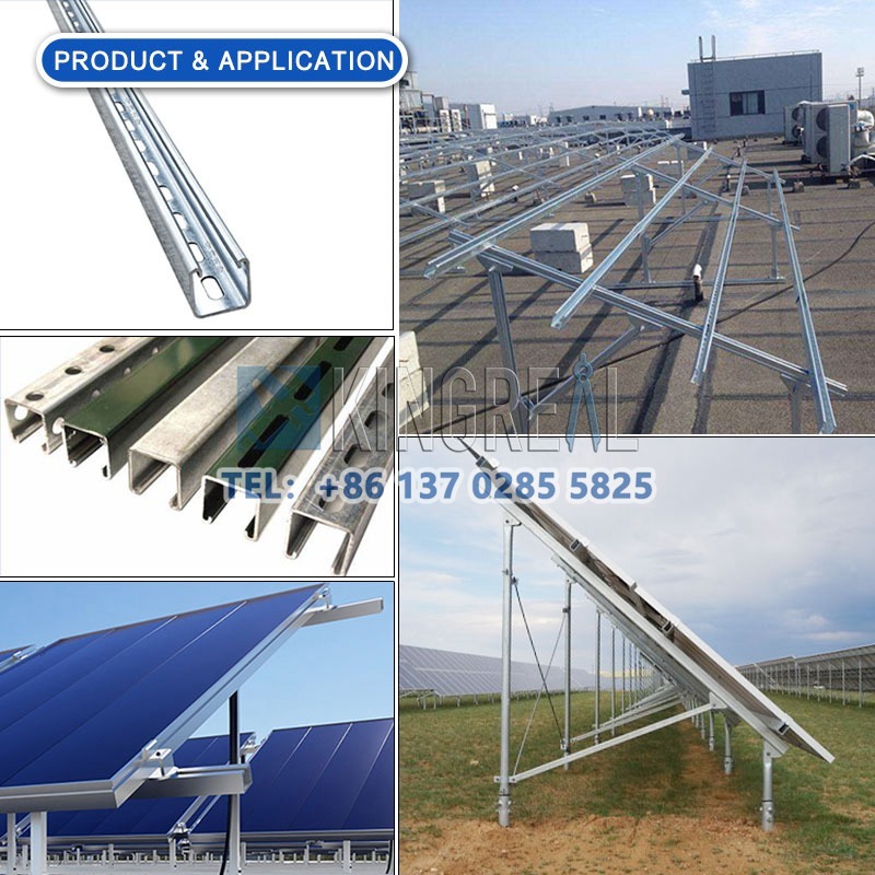 Machine de formage de rouleaux de supports PV