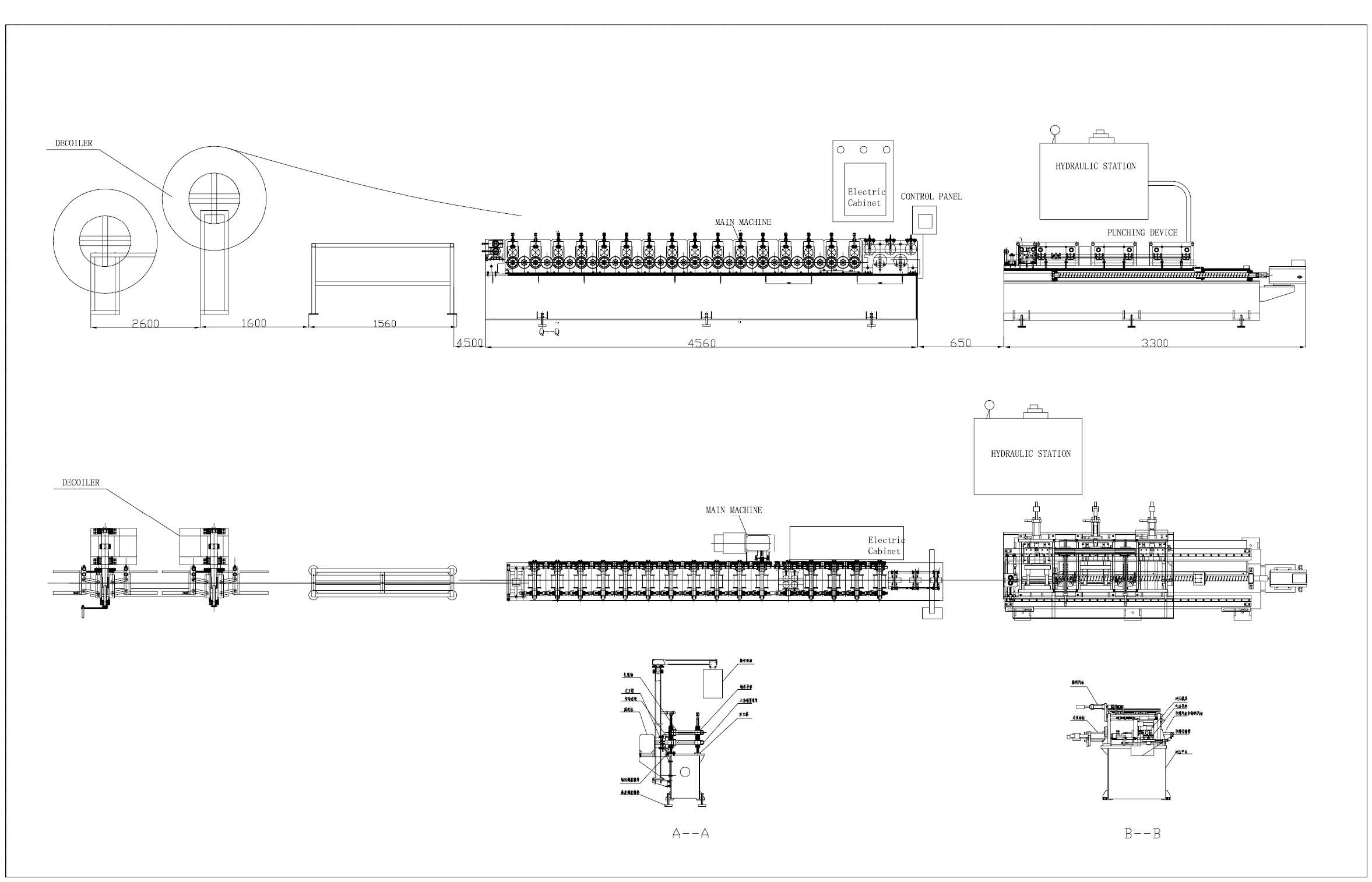 ceiling t bar machine