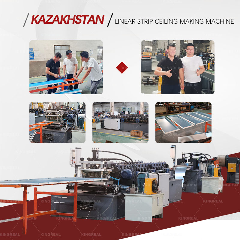 Customer Visit Linear Strip Ceiling Roll Forming Machine