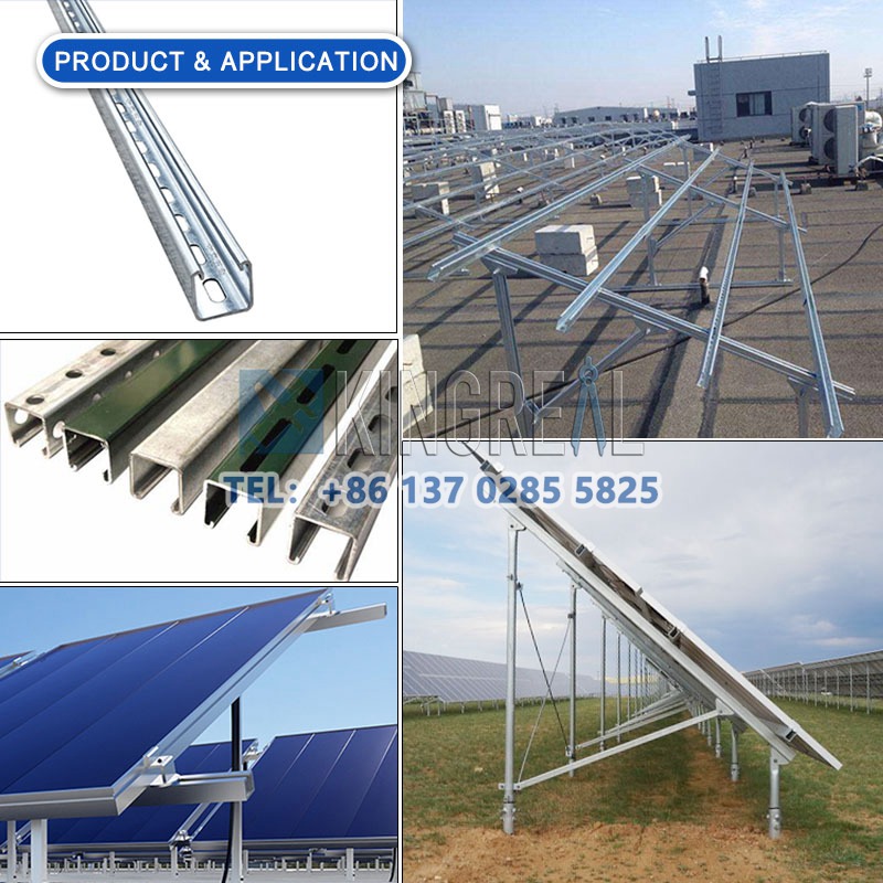 What is the purpose of the Unistrut channel?