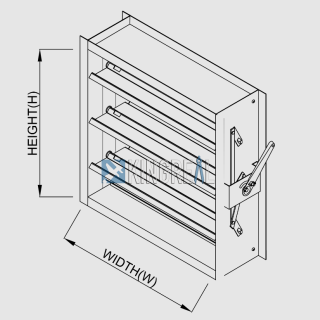 What is a volume control damper frame?