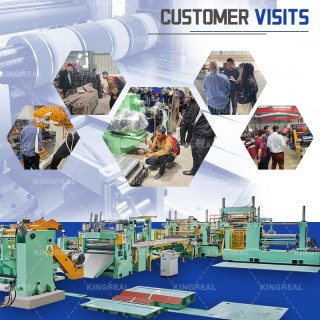 Customer Visit Coil Slitting Machine