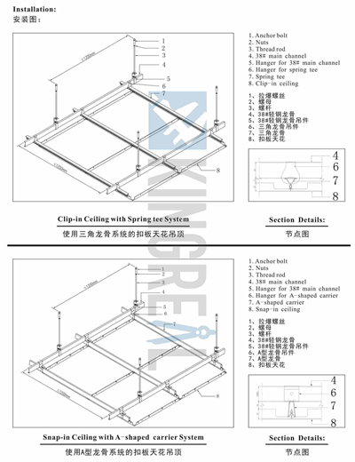 metal ceiling tiles