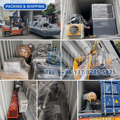 Stud and track machine shipped to India