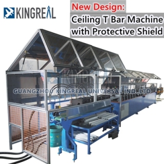 Nouvelle conception : machine à barre en T au plafond avec écran de protection