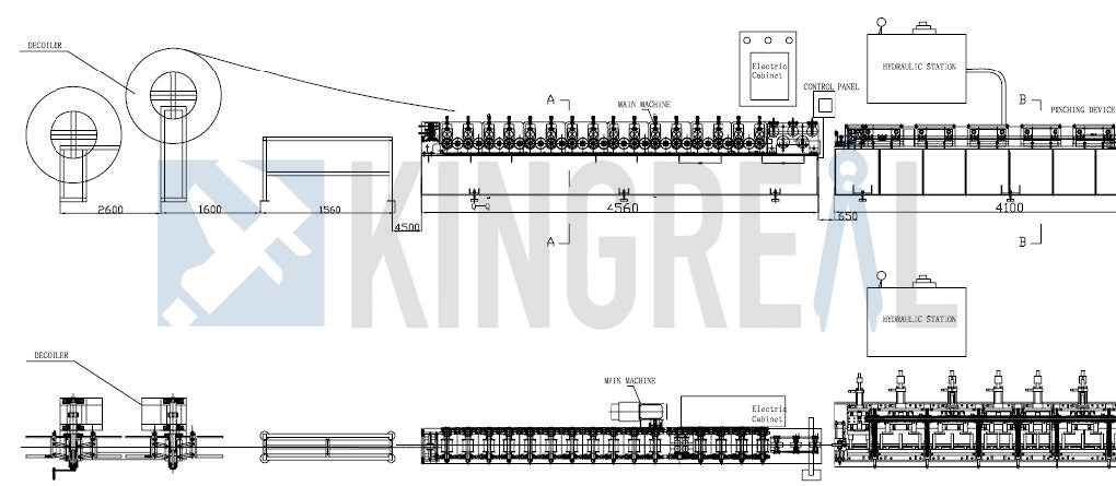 ceiling t bar roll forming machine