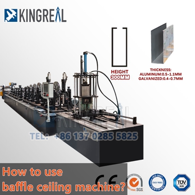 How to use baffle ceiling machine?
