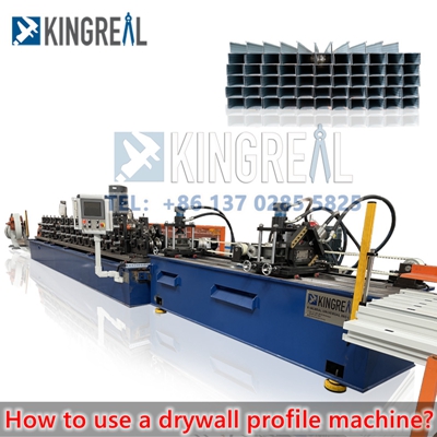 How to use a drywall profile machine?