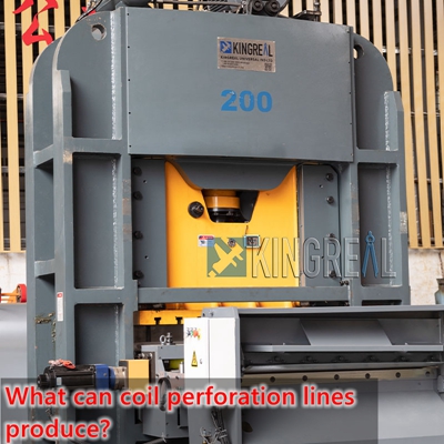 What can coil perforation lines produce?
