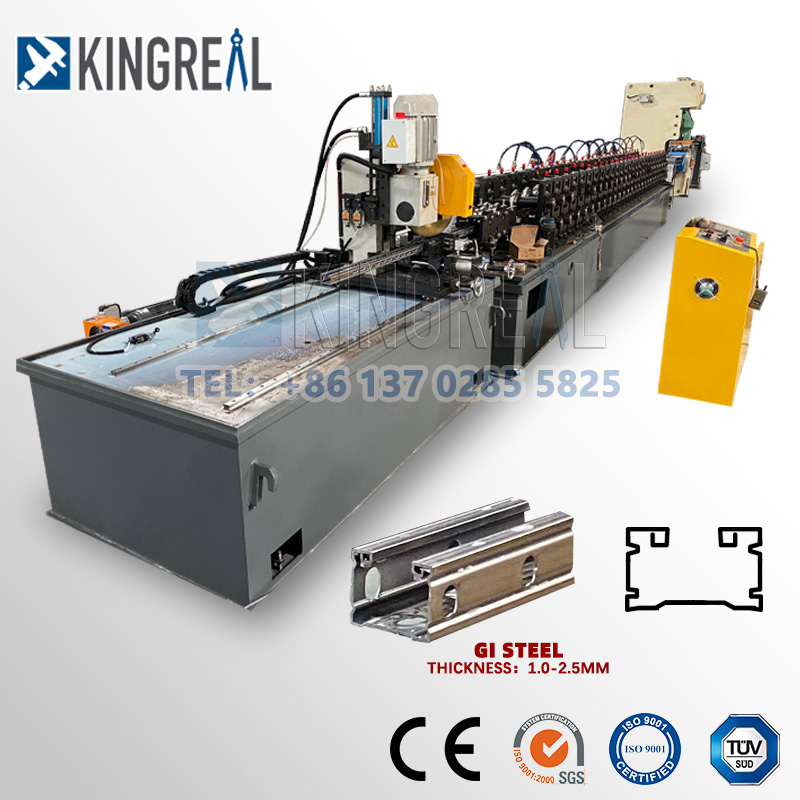 shelf upright post making machine