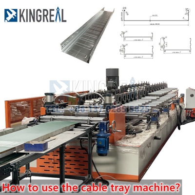 How to use the cable tray machine?