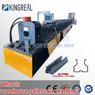 What is warehouse pallet rack machine?