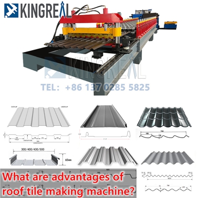 What are advantages of roof tile making machine?