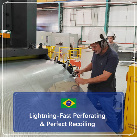 KINGREAL Metal Perforated Making Machine To Brazil