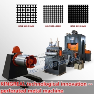 Innovation technologique KINGREAL – machine à métaux perforés