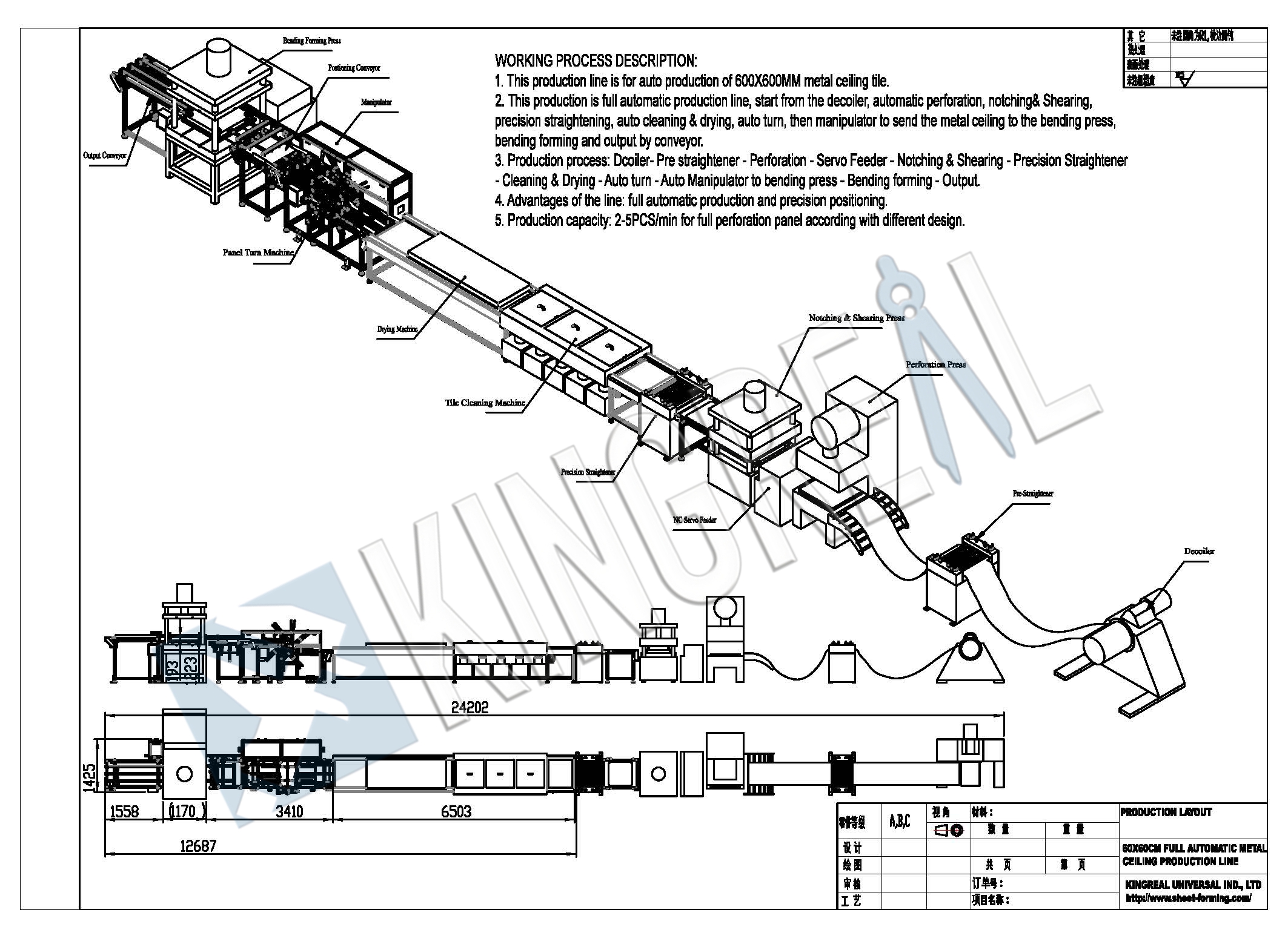 metal ceiling making machine