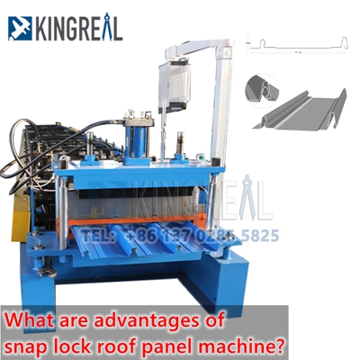 What are advantages of snap lock roof panel machine?
