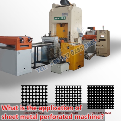 What is the application of sheet metal perforated machine?