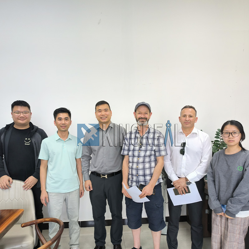 Algerian customer visit - cable tray machine