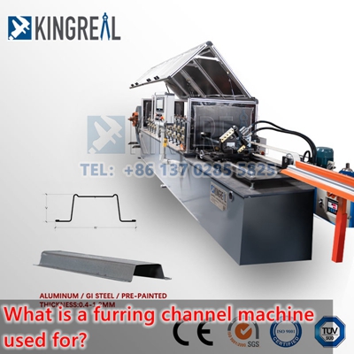 What is a furring channel machine used for?