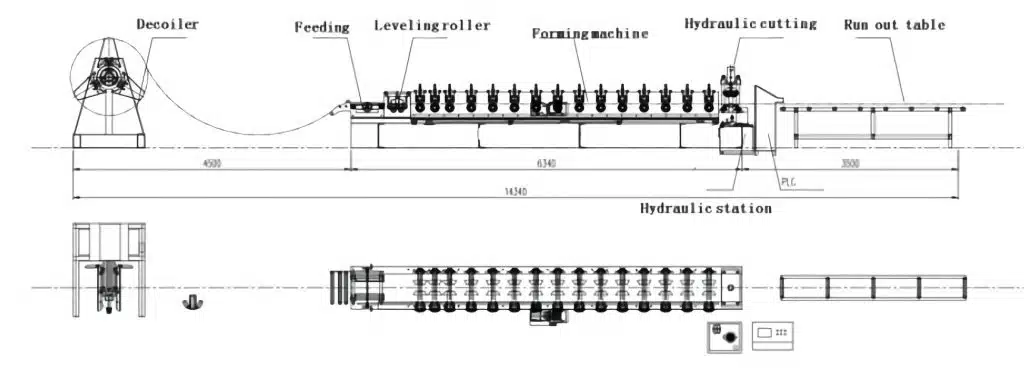 gutter roll forming machine