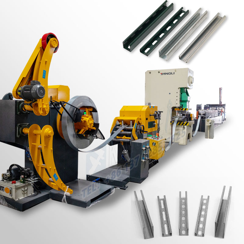 slotted channel framing making machine