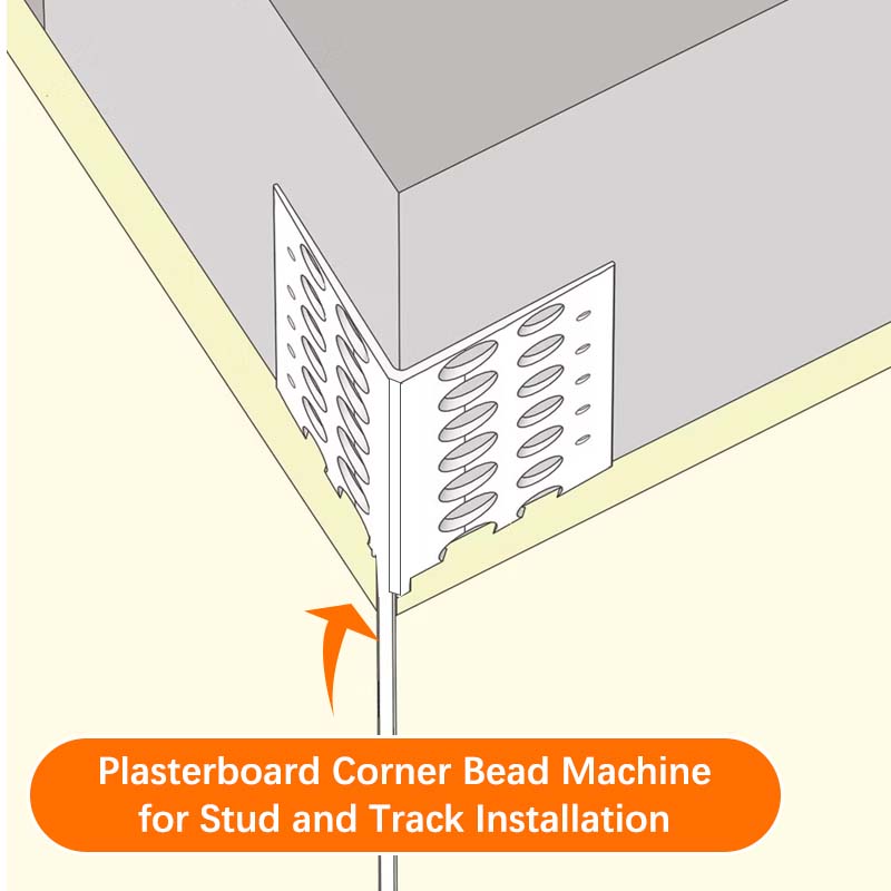 Plasterboard Corner Bead Machine for Stud and Track Installation