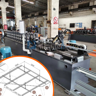 Macchina per la produzione di canali principali per sistemi di controsoffitti