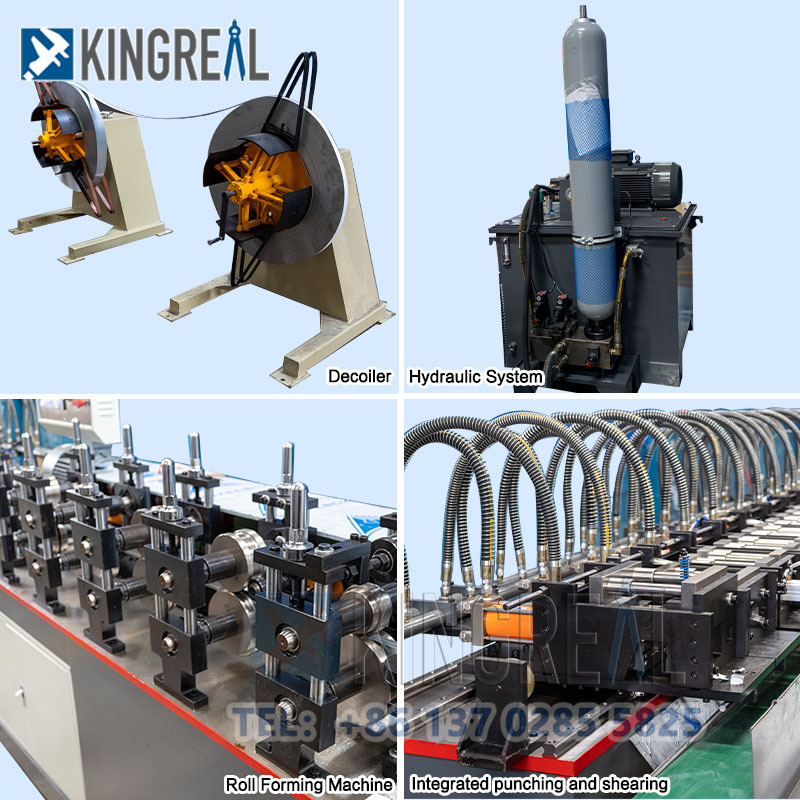 Máquina de perfilagem de forro com perfil T