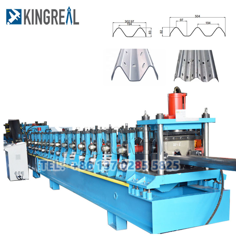 highway guardrail production line