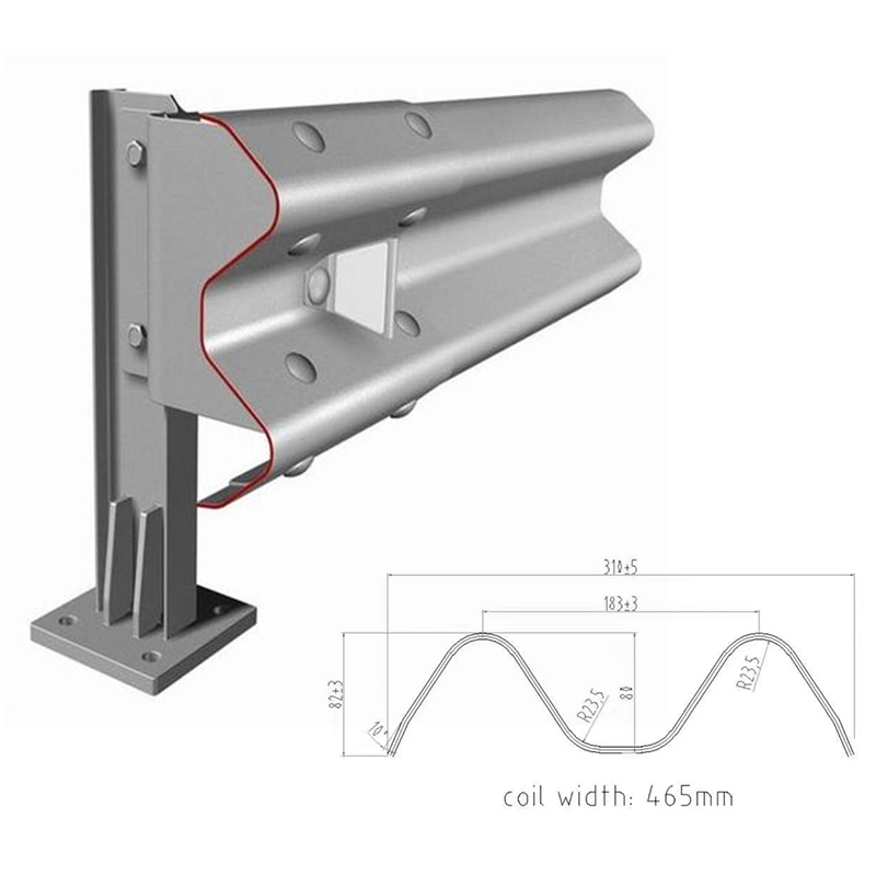 highway guardrail roll forming machine