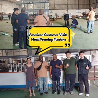 American Customer Visit: Metal Framing Machine
